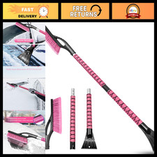 42.2 Snow Brush Ice Scraper With Foam Grip For Car - Pink Winter Tool 42.2 Snow Brush Ice Scraper With Foam Grip For Car - Pink Winter Tool
