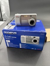 Olympus CAMEDIA D-540 Zoom 3.2MP Digital Camera - Silver Tested With Box