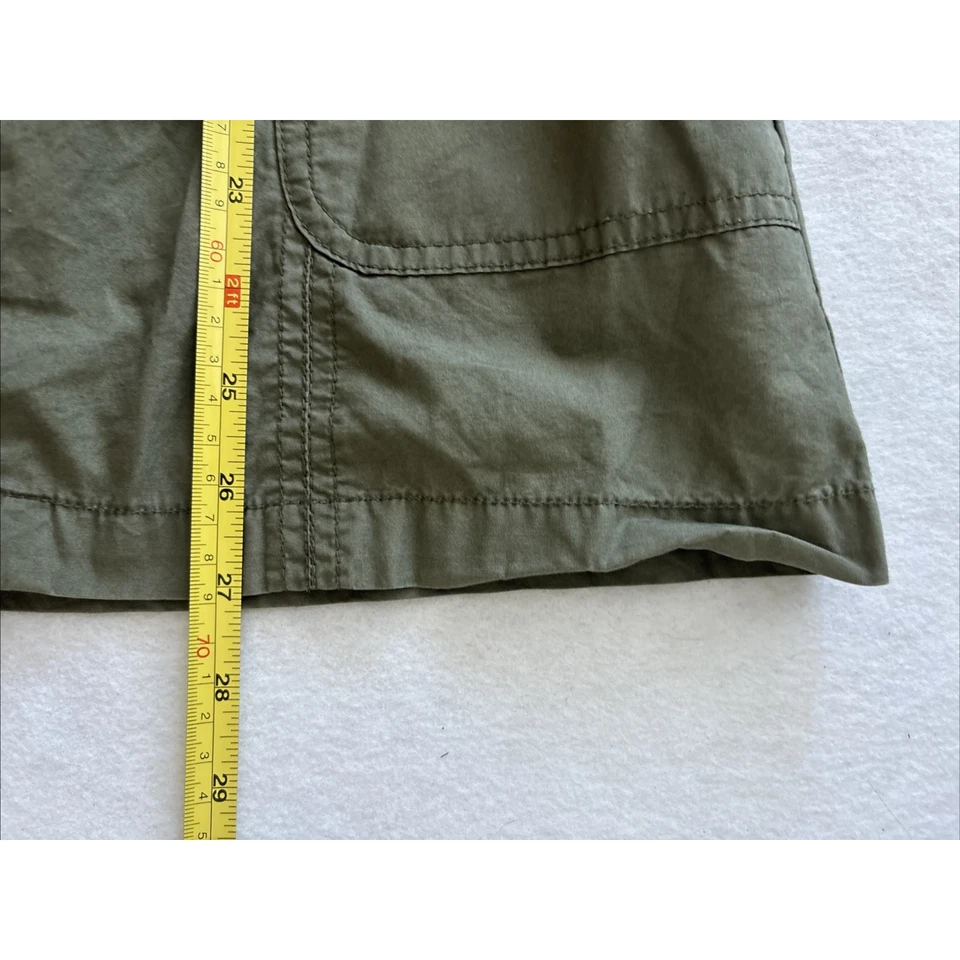 Decree Utility Jacket Women M Olive Green Drawstring Parka Boho Casual - Image 4 of 4