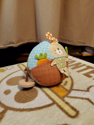 Bright Starts Simply Approx 7'' Giggle Garden Ball Bunny Plush
