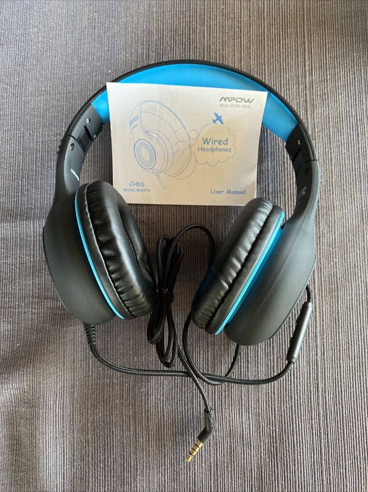 Mpow CH6S Over Ear Headphones - light teal and pink. - Image 2 of 4