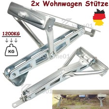 2x Ausdrehstütze 1200 KG Wohnwagen Kurbelst�...