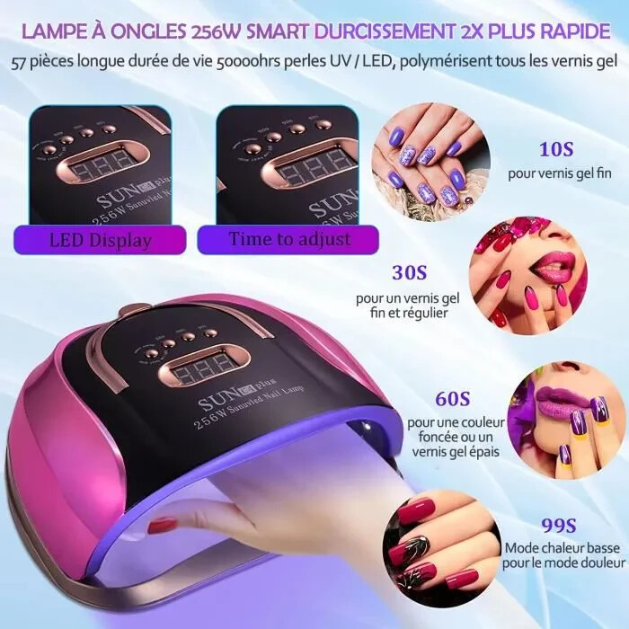 Lampe à Ongles LED Professionnelle Marinho Paris - Pour Vernis Semi-permanent Et Gel, Neuve