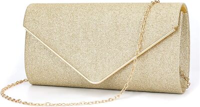 Clutch-Tasche - Glänzender Brokat - Stilvolles Accessoire - Elegante Abendtasche