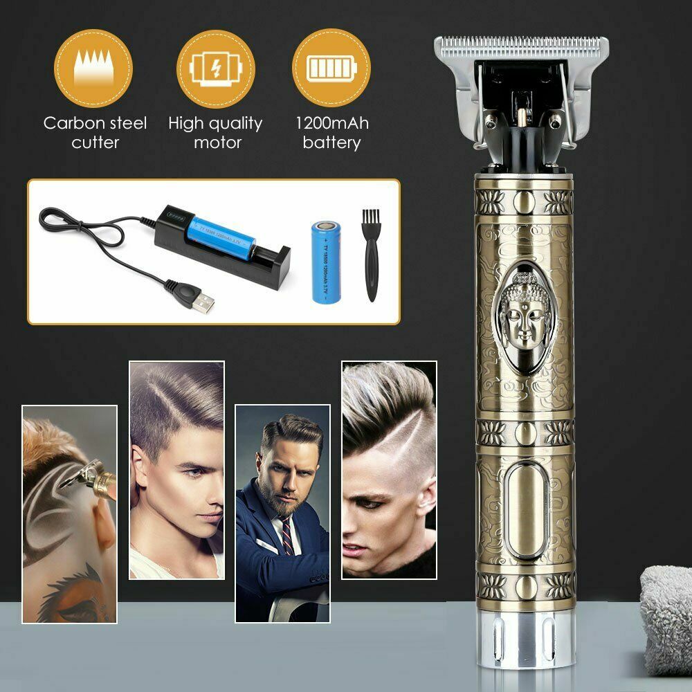 Professional Real Zero Gapped Cordless Clipper Electric Trimmer Wireless Hair US