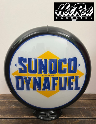 SUNOCO DYNAFUEL Reproduction 13.5'' Gas Pump Globe - (Black Body)