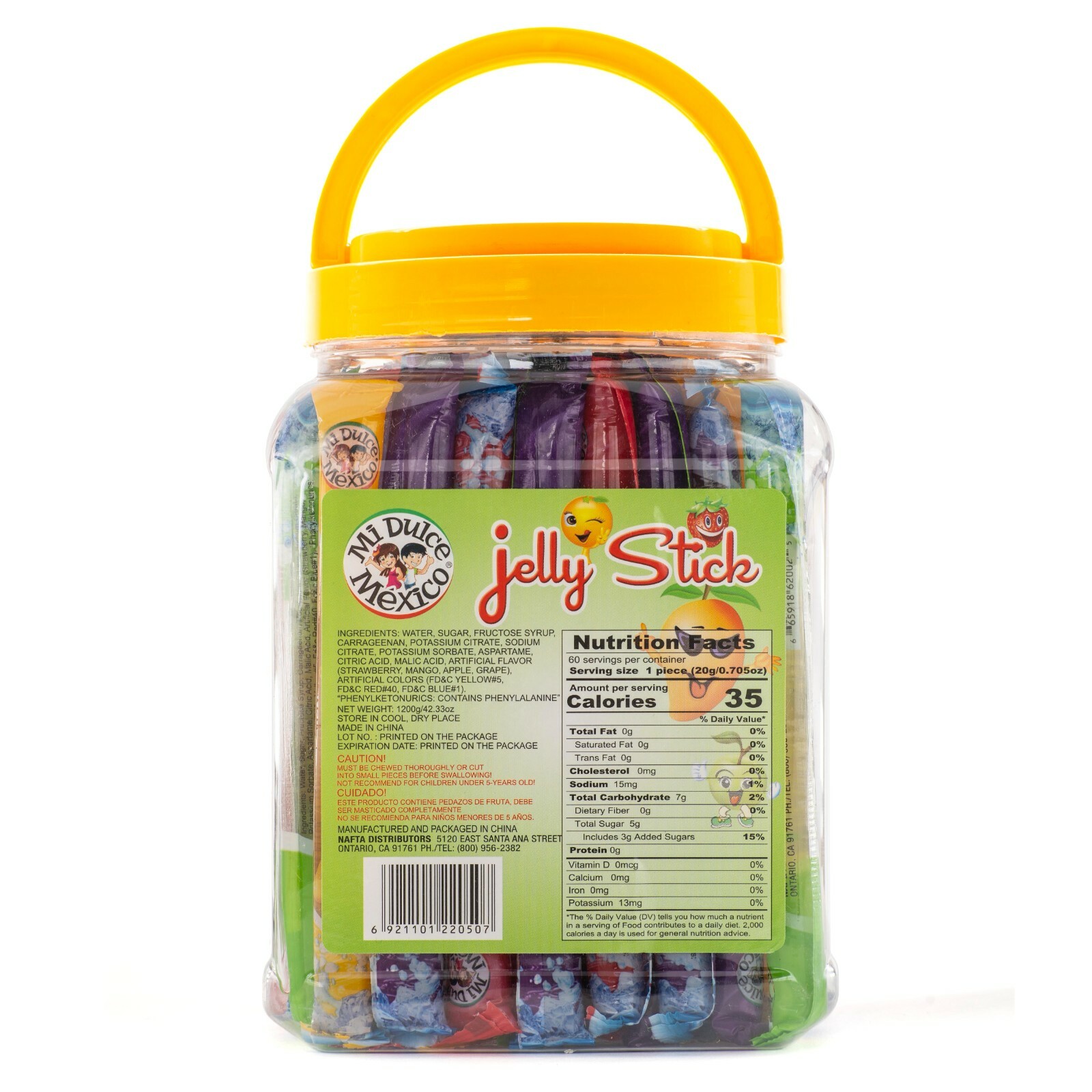 MDM JELLY STICKS/STRAWS ASSORTED FLAVOR JAR 42.33OZ 60pcs TIK TOK eBay