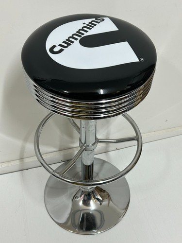 CUMMINS ENGINE PREMIUM BAR STOOL ADJUSTABLE HEIGHT KENWORTH MACK WESTERN STAR - Picture 4 of 7