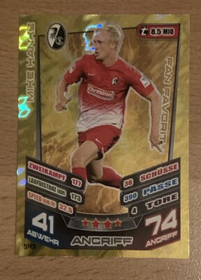 Match Attax Extra 13/14 - 543 - MIKE HANKE - SC Freiburg - Fan Favorit