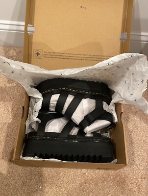 Dr. Martens Blaire Quad Platform Sandal Women's Size 8 Black