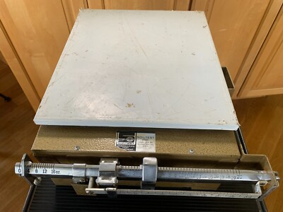 Vintage Triner Type 303 Model 101 Platform Scale 202 lb Capacity Missing Weights