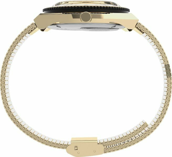 Timex Q 36mm Gold-Tone Stainless Steel Bracelet Womens Watch TW2U95800