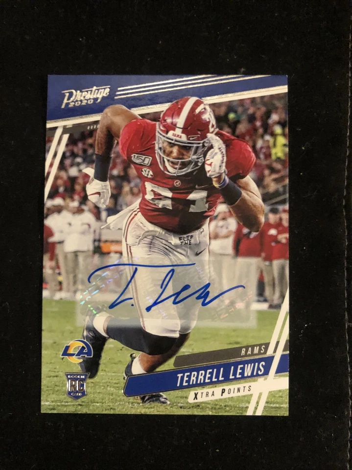 2020 Panini Prestige Terrell Lewis Rookie Auto w/ Base #291 & Red Xtra #052/399 - Image 2 of 4