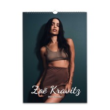 Zo  Kravitz Full photo calendar 2026/27 personalised Choose Start