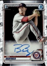 2020 Bowman Chrome Prospect Autographs Ben Braymer