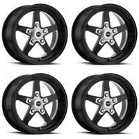 15x4 Vision 571 Sport Star Ii 5x114.3 -19 Black Milled Wheel Rim Set(4) on sale 15x4 Vision 571 Sport Star Ii 5x114.3 -19 Black Milled Wheel Rim Set(4) on sale