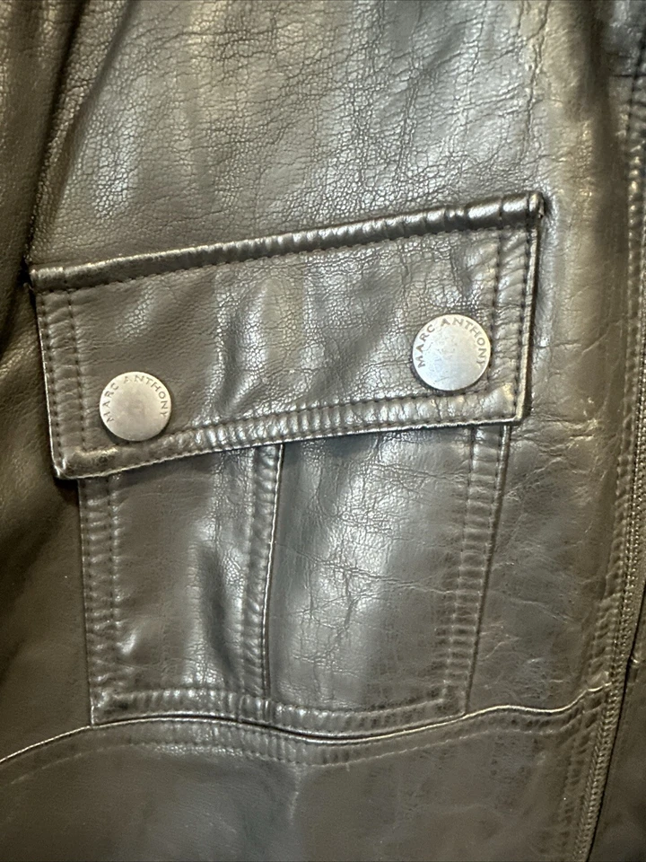 Marc Anthony 仿皮夹克,尺寸 L — 第 3/4 张图片