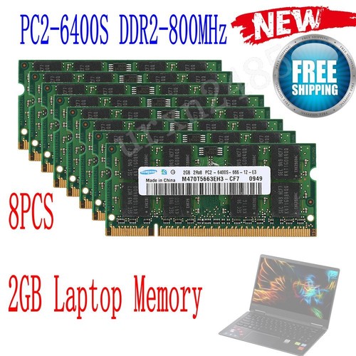 16GB 8GB 4GB 2GB PC2-6400S PC2-5300S PC2-4200S Laptop RAM Memory Samsung LOT - Picture 15 of 27
