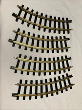 4 New Bright No. 473T-2 No 3 Curved Rail King Track 1994 Fits No. 180, 3750, 376