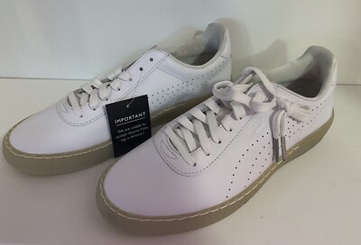 PUMA STAR CRAFTED LEATHER TRAINERS WHITE Tennis 358813-01 Men s 8 Women s 10