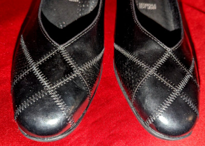 EASY STREET Perugia Damen Pumps Gr. 39 (Weite H) Schwarz, Absatz 5,5 cm WIE NEU!