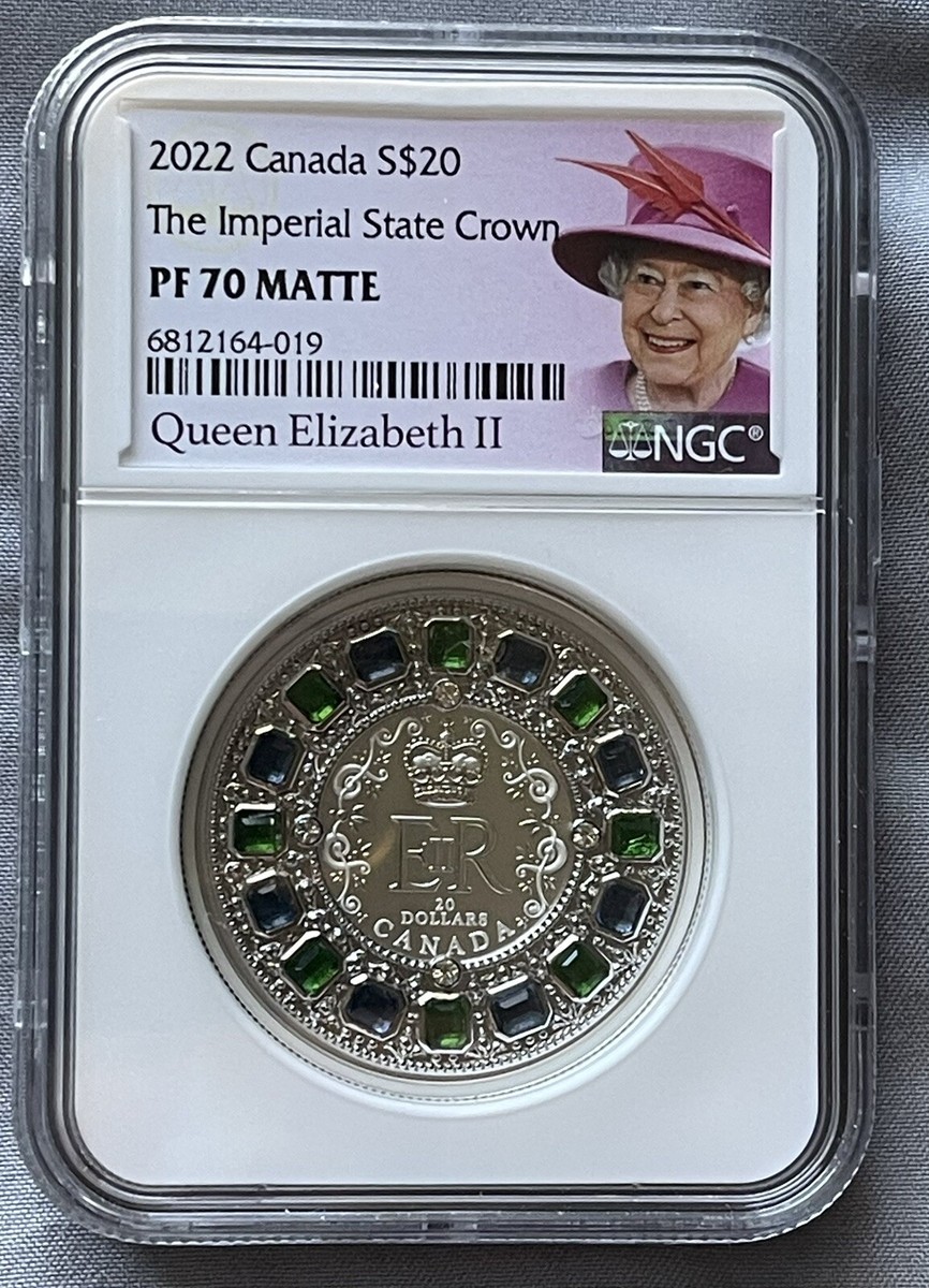 2022 $20 CANADA 1OZ SILVER PROOF NGC PF70 QUEEN ELIZABETH IMPERIAL