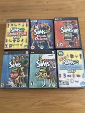 The Sims 2 PC CD ROM Expansion Pack Games Bundle W/ Manuals- Lot Of 6
