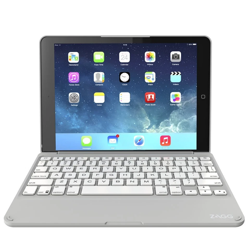 ZAGG Ultra-Slim Folio Case, Hinged Multi-View Bluetooth Keyboard for iPad Air 2 - Image 3 of 4