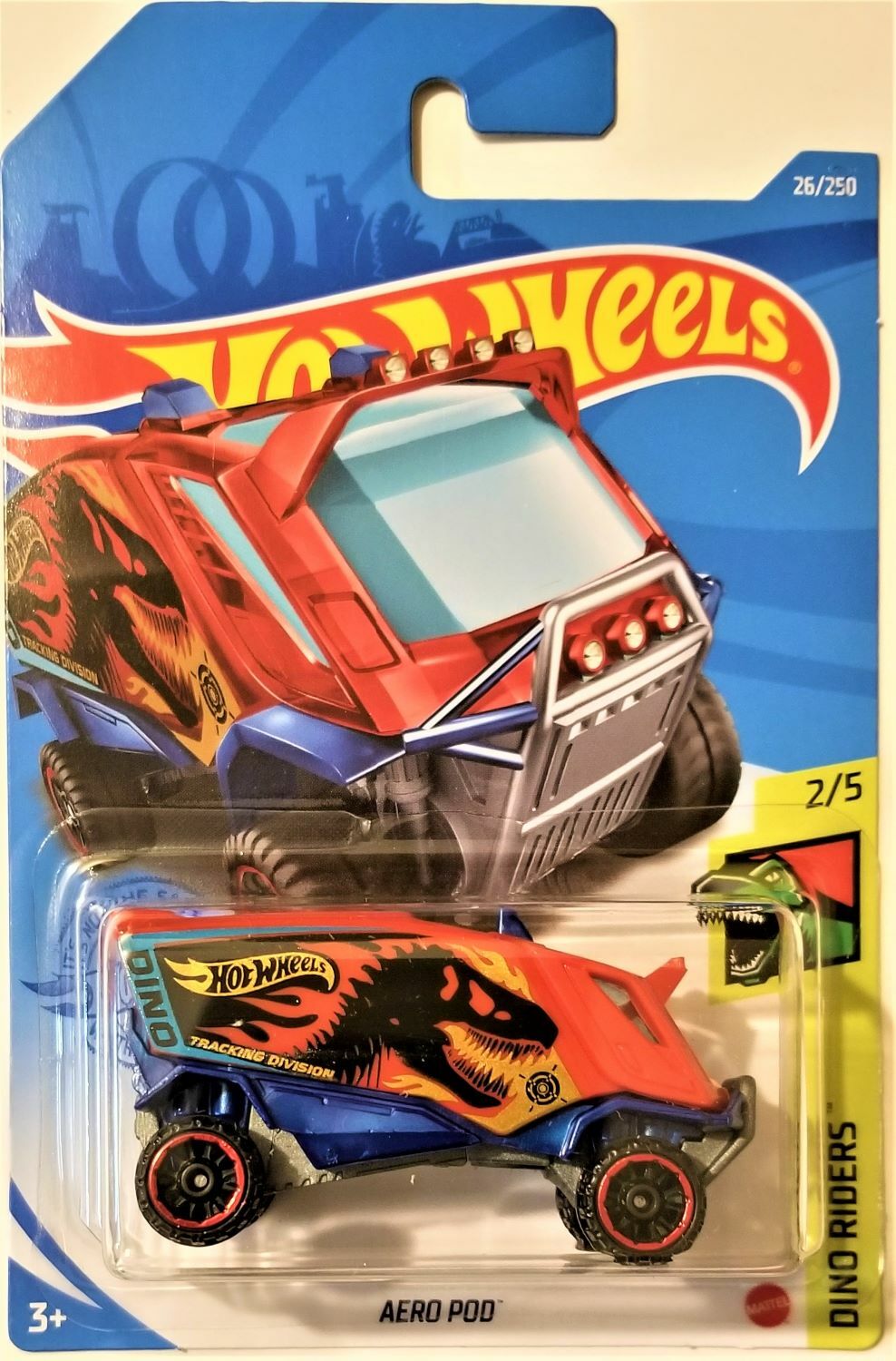 Hot Wheels - 2021 Dino Riders 2/5 Aero Pod 26/250 (BBGRY61)