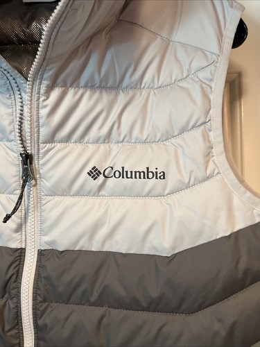 Columbia White Out Vest Mens Small Gray Puffer Insulated Omni-Heat New Tags - Picture 4 of 16