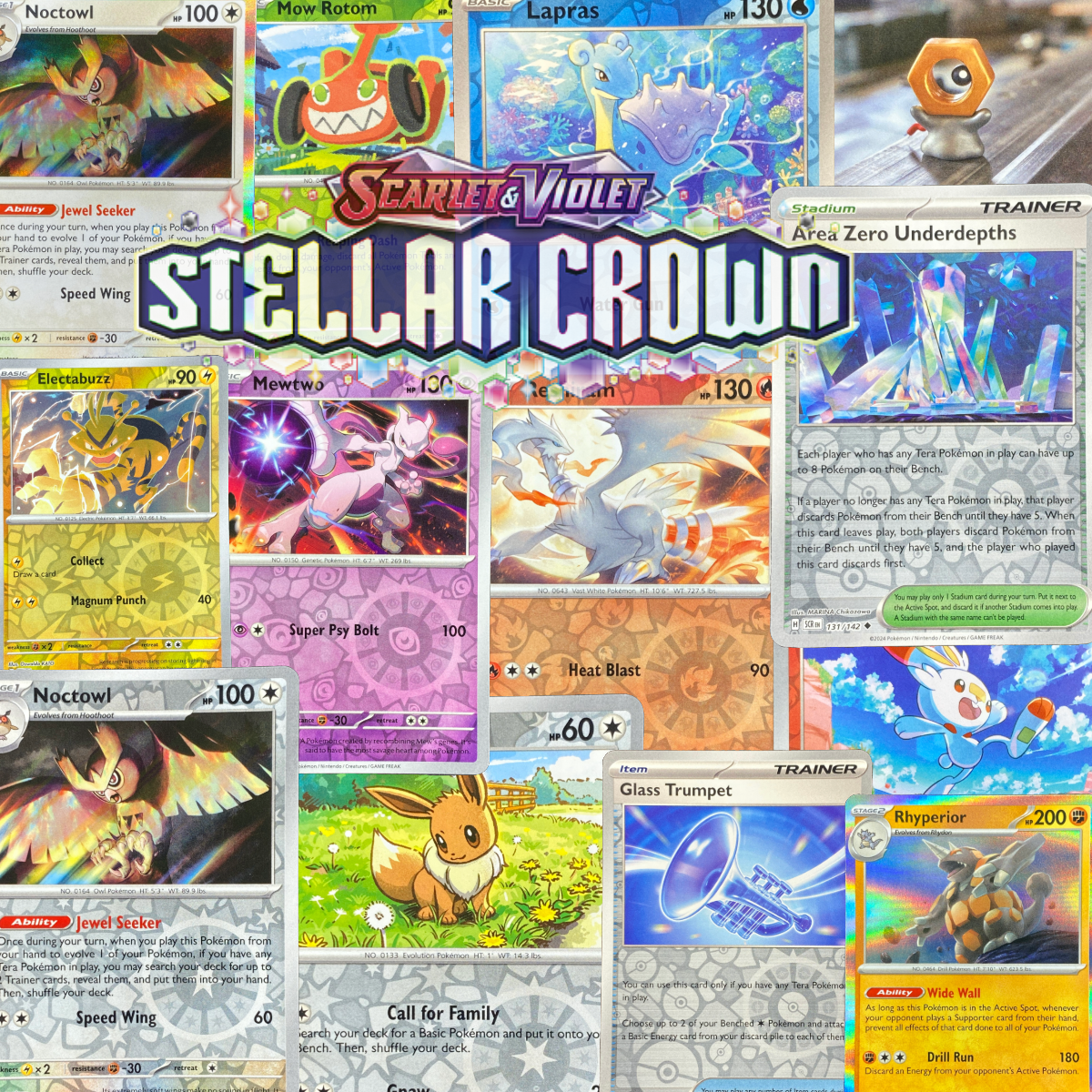 Pokémon Stellar Crown Reverse Holographic & Holo Rare Pick Your