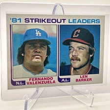1982 Topps '81 Strikeout Leaders Baseball Card #166 NM-Mint FREE SHIPPING