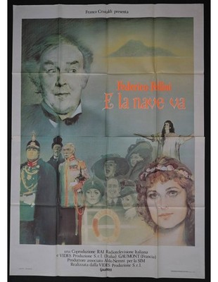 manifesto E LA NAVE VA federico fellini pina baush Lirica Crociera Barbara A368