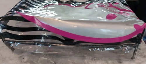 Hello Kitty Sanrio F.A.B. Starpoint Clear Tote Zebra Stripe 2013 Bag Purse - Picture 6 of 10