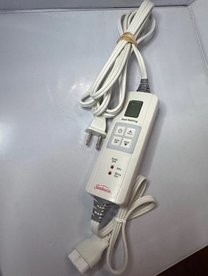 Sunbeam Electric Heat Blanket 4-Prong Powered Controller SWT200D CAT95D Tested
