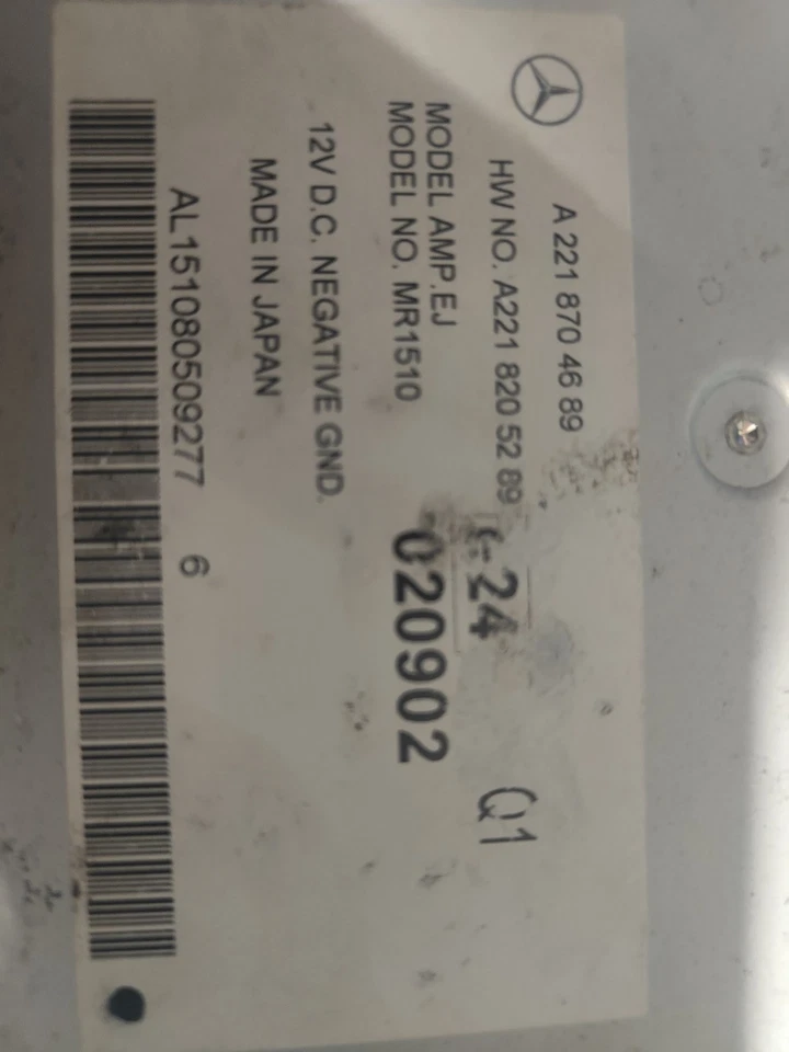 MERCEDES S KLASSE W221 2006 - 2013 VERSTÄRKER MR1510 A2218704689 - Bild 4 von 4