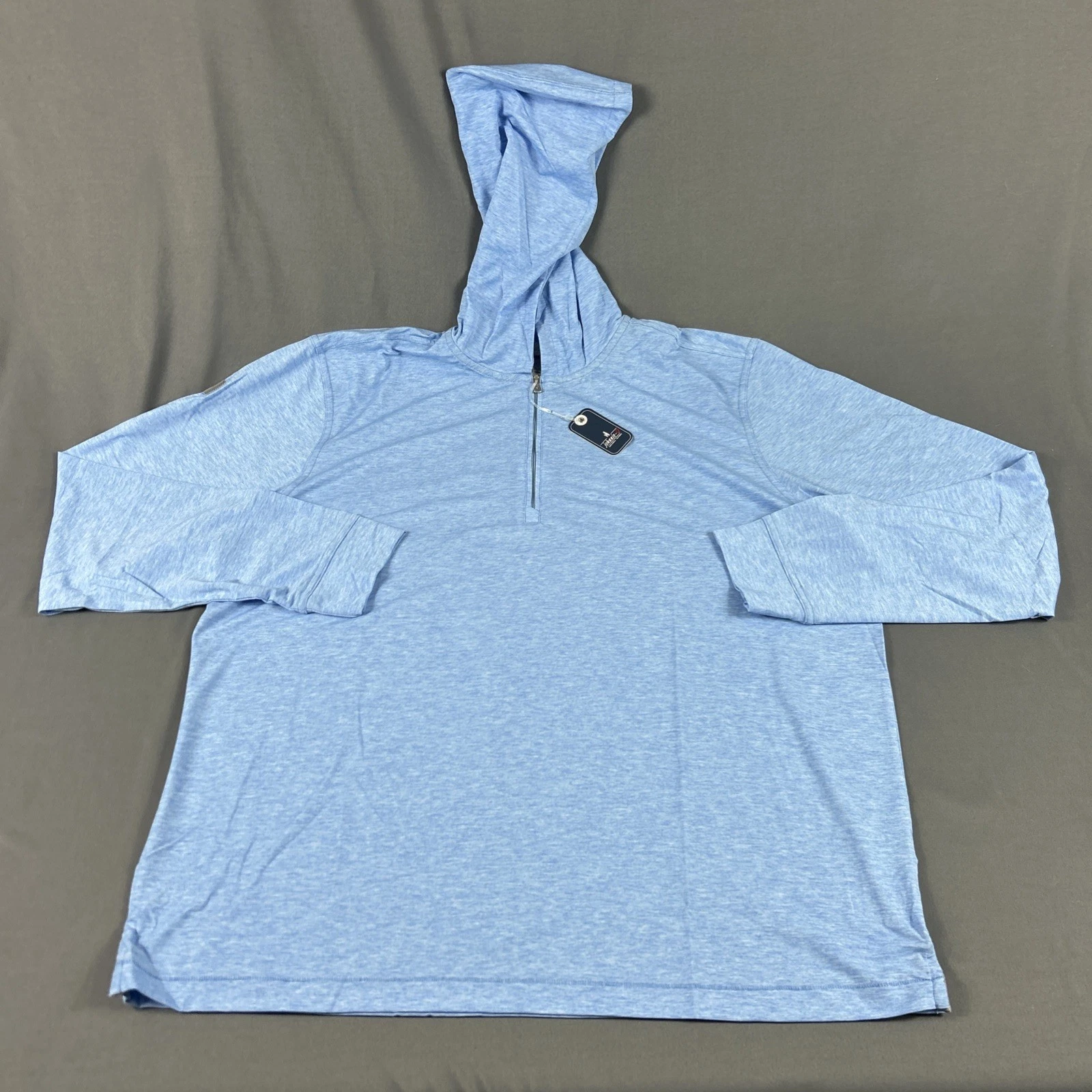Johnnie-O Golf Hoodie Pullover Welsey 1/4 Zip XL Malibu Polyester NWT MSRP $128
Opens in a new windo