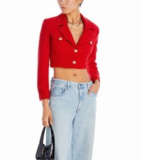 Generation Love Norah Tweed Cropped Blazer Sz L NWOT