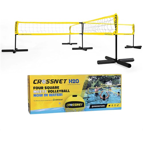 Vivere CROSSNET H2O Volleyball Pool Game 4 Square Net Outdoor Water Toy (Used)