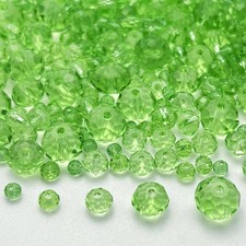 600pcs Crystal Glass Beads 3mm 4mm 6mm 8mm 10mm Rondelle Faceted Crystal Beads S
