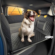XL Truck Back Seat Extender for Dogs, Large Hard Bottom Dog Car Seat Cover for B