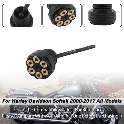 Ölmessstab Tankdeckel Stecker Für Softail 2000-2017 Alle Modelle Black