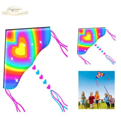 HONBO Delta Kite für Kinder und Erwachsene mit Farbenschleiße