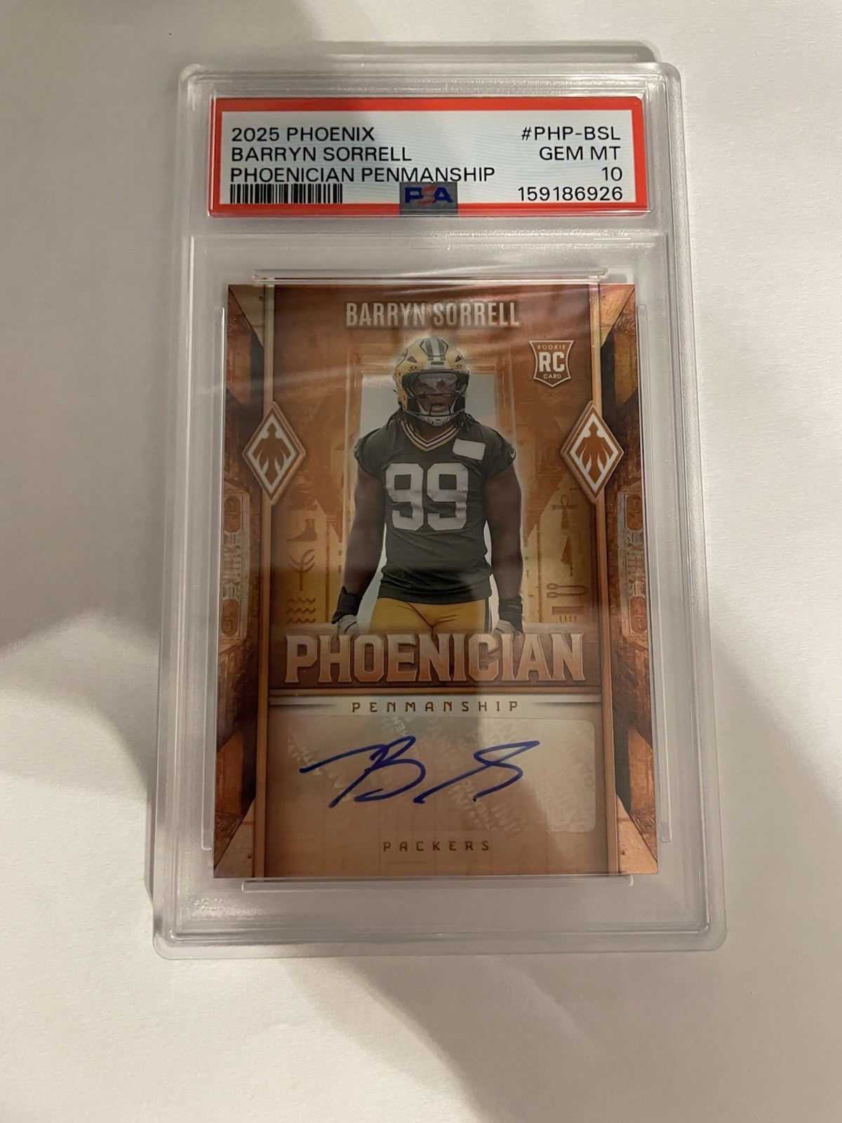 Barryn Sorrell Panini Phoenix Phoenician Penmanship #PHPBSL Base