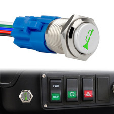 Horn Button 12V, 16MM Raised Speaker Momentary Push Button Switch, 5/9" Mounting