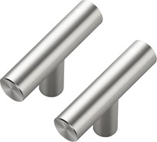 30 Pack Brushed Nickel Cabinet Knobs - Kitchen Silver Pulls for Drawer Stainless
