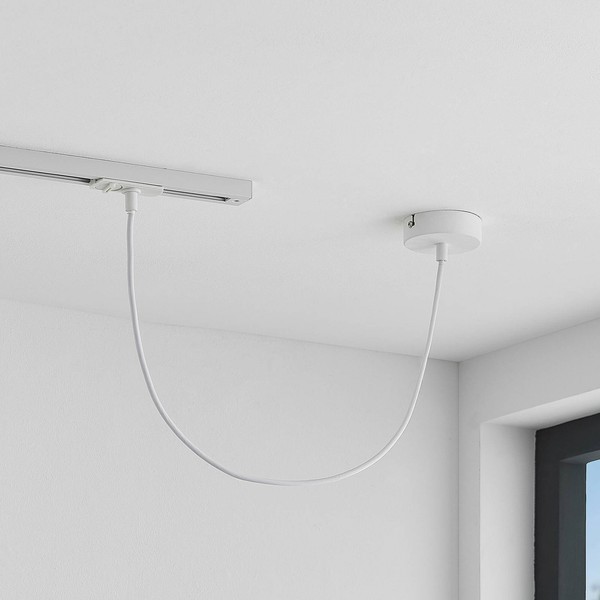 Lindby Stromschienenleuchte 'Linaro' In Weiß Aus Metall - 1-Phasen Stromschiene,-image