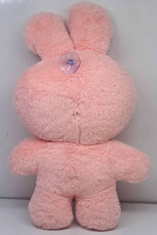 Juguete de peluche de conejo rosa conejo azul arco de guinga esponjoso 11" Foto 2 de 4