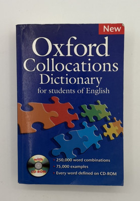 Oxford Collocations Dictionary for students of English. Book only, no CD-ROM.