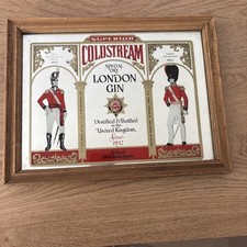 Vintage Spiegel Werbung Superior Coldstream Special Dry London Gin